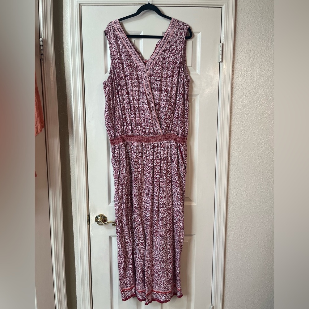 Sleeveless Pink Jumpsuit